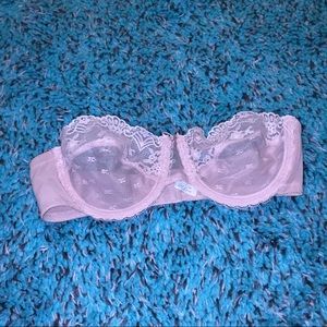 NWOT White Lace Strapless Bralette
